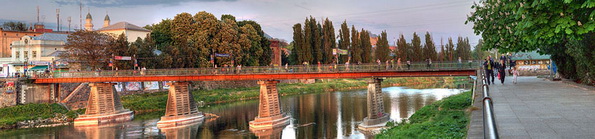 Пешеходный мост в ужгороде