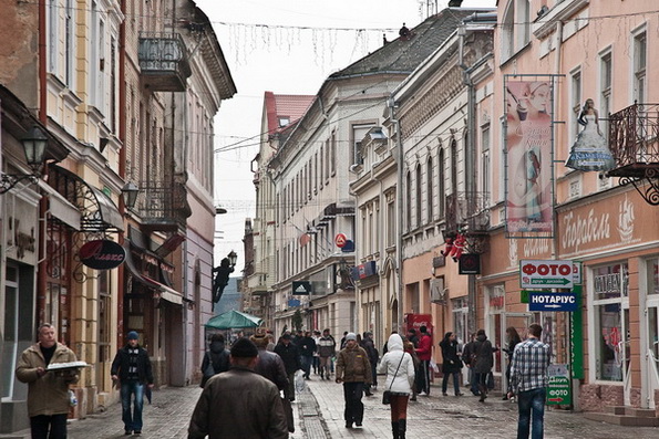 улица Корзо в ужгороде